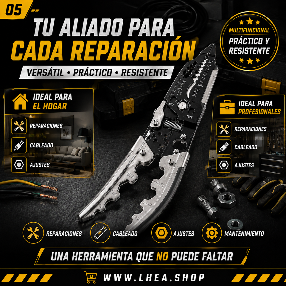 ALICATE MULTIFUNCIONAL PRO 8 EN 1